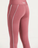 DOUBLE STRIPPED ULTRA COMFORT LEGGINGS-PINK