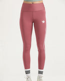 DOUBLE STRIPPED ULTRA COMFORT LEGGINGS-PINK - Luna Active Fit