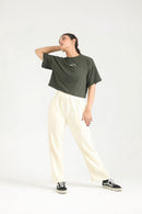 LOOSE FIT GYM CROP SET - Luna Active Fit
