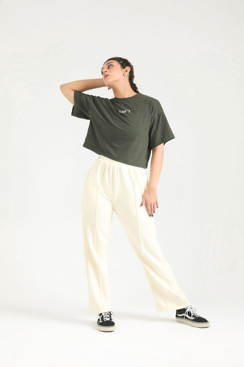 LOOSE FIT GYM CROP SET - Luna Active Fit