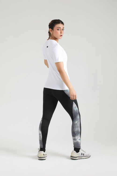 PRIME SLIM FIT TEE - WHITE - Luna Active Fit