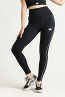 PRO ELITE CRESCENT LEGGING - BLACK - Luna Active Fit