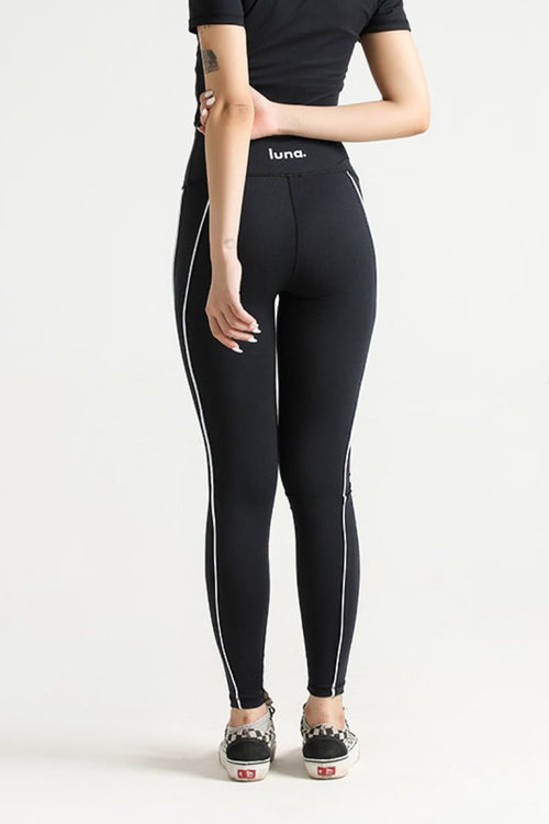 PRO ELITE CRESCENT LEGGING - BLACK - Luna Active Fit