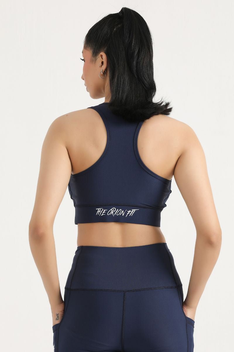 PRO PADDED SPORTS BRA - NAVY BLUE - Luna Active Fit