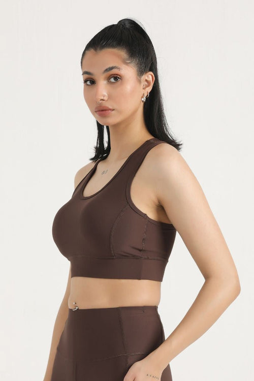 PRO PADDED SPORTS BRA - OLIVE GREEN - Luna Active Fit