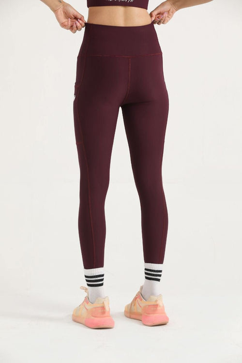 PRO ZERO LEGGINGS - BURGUNDY - Luna Active Fit