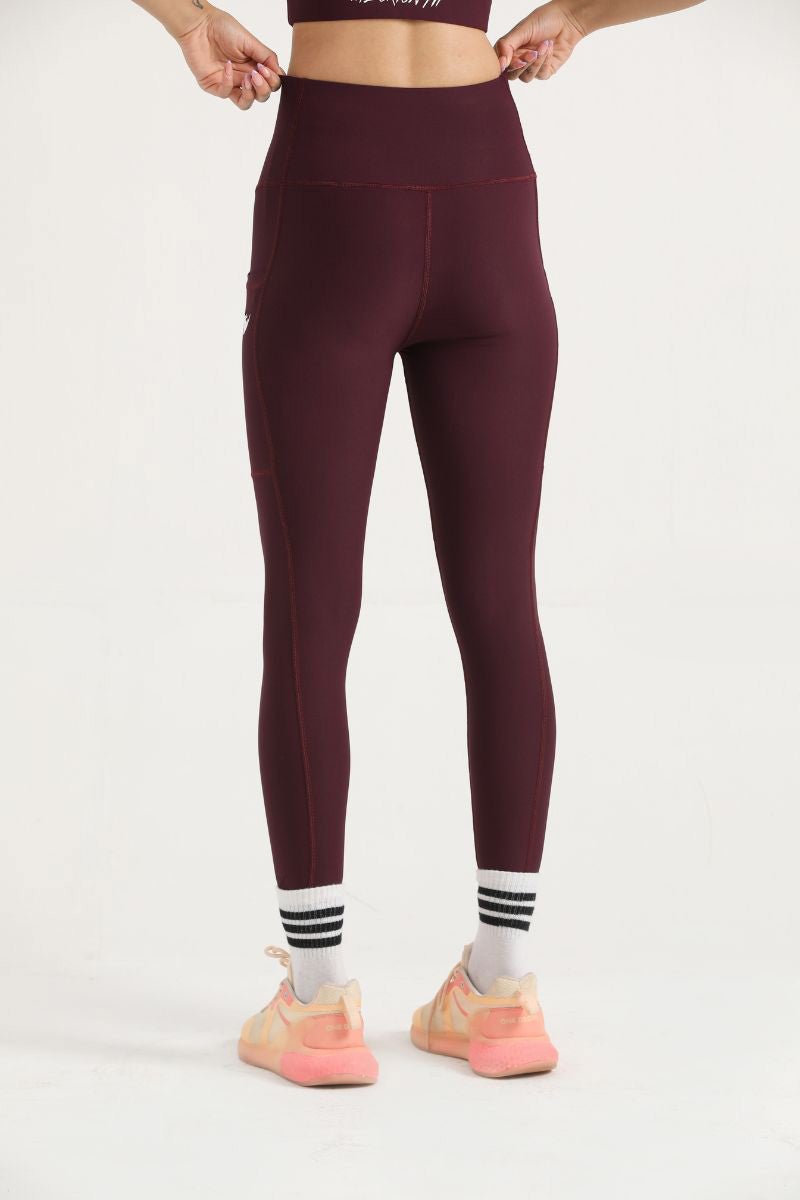 PRO ZERO LEGGINGS - BURGUNDY - Luna Active Fit