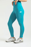 PRO ZERO LEGGINGS - TEAL - Luna Active Fit
