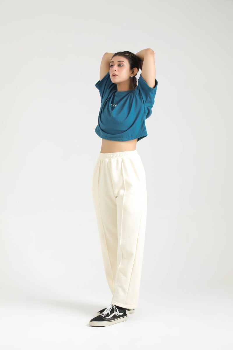 PULSE CLOUD FIT CROP TOP - TEAL - Luna Active Fit