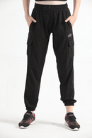 QUEEN SPEED CARGO TROUSER - BLACK - Luna Active Fit