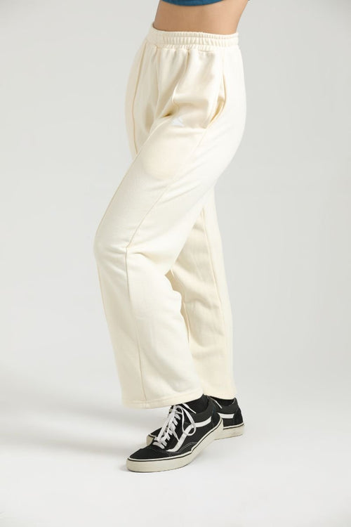 ULTRA COMFORT FLARE FIT TROUSERS - CREAME - Luna Active Fit