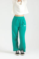 ULTRA COMFORT FLARE FIT TROUSERS - MINT GREY - Luna Active Fit