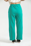ULTRA COMFORT FLARE FIT TROUSERS - MINT GREY - Luna Active Fit