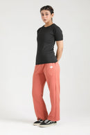 ULTRA COMFORT FLARE FIT TROUSERS - ROSE PINK - Luna Active Fit