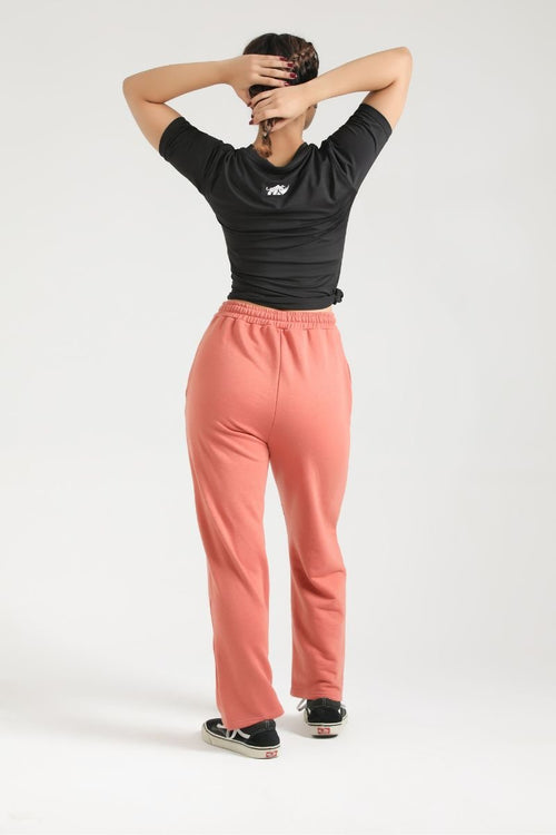ULTRA COMFORT FLARE FIT TROUSERS - ROSE PINK - Luna Active Fit