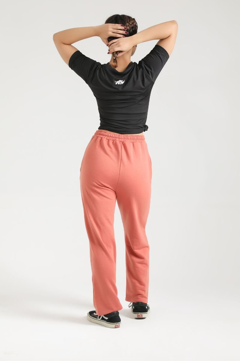 ULTRA COMFORT FLARE FIT TROUSERS - ROSE PINK - Luna Active Fit