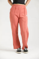 ULTRA COMFORT FLARE FIT TROUSERS - ROSE PINK - Luna Active Fit