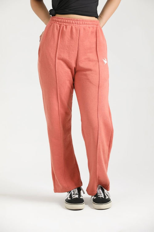 ULTRA COMFORT FLARE FIT TROUSERS - ROSE PINK - Luna Active Fit