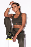 ALPHA SPORTS BRA - OLIVE GREEN - Luna Active Fit