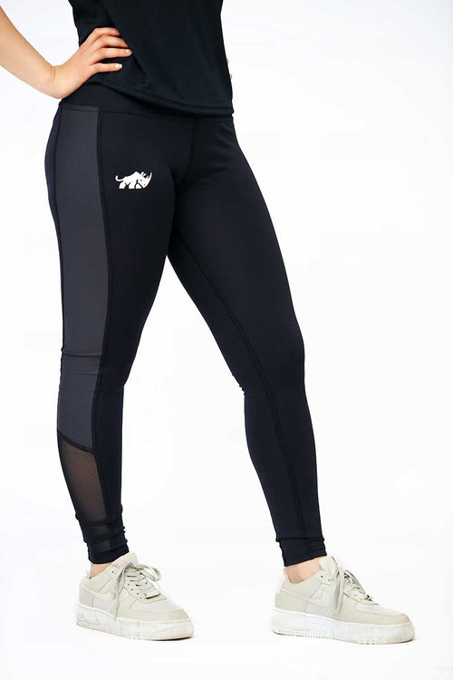 INFINITY CONTRAST ULTRA HIGH WAISTED MESH LEGGINGS - Luna Active Fit