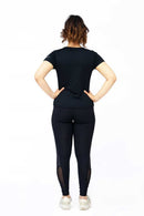 INFINITY CONTRAST ULTRA HIGH WAISTED MESH LEGGINGS - Luna Active Fit