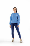 INFINITY FIT COMFORT SWEATSHIRT (BLUE) - Luna Active Fit