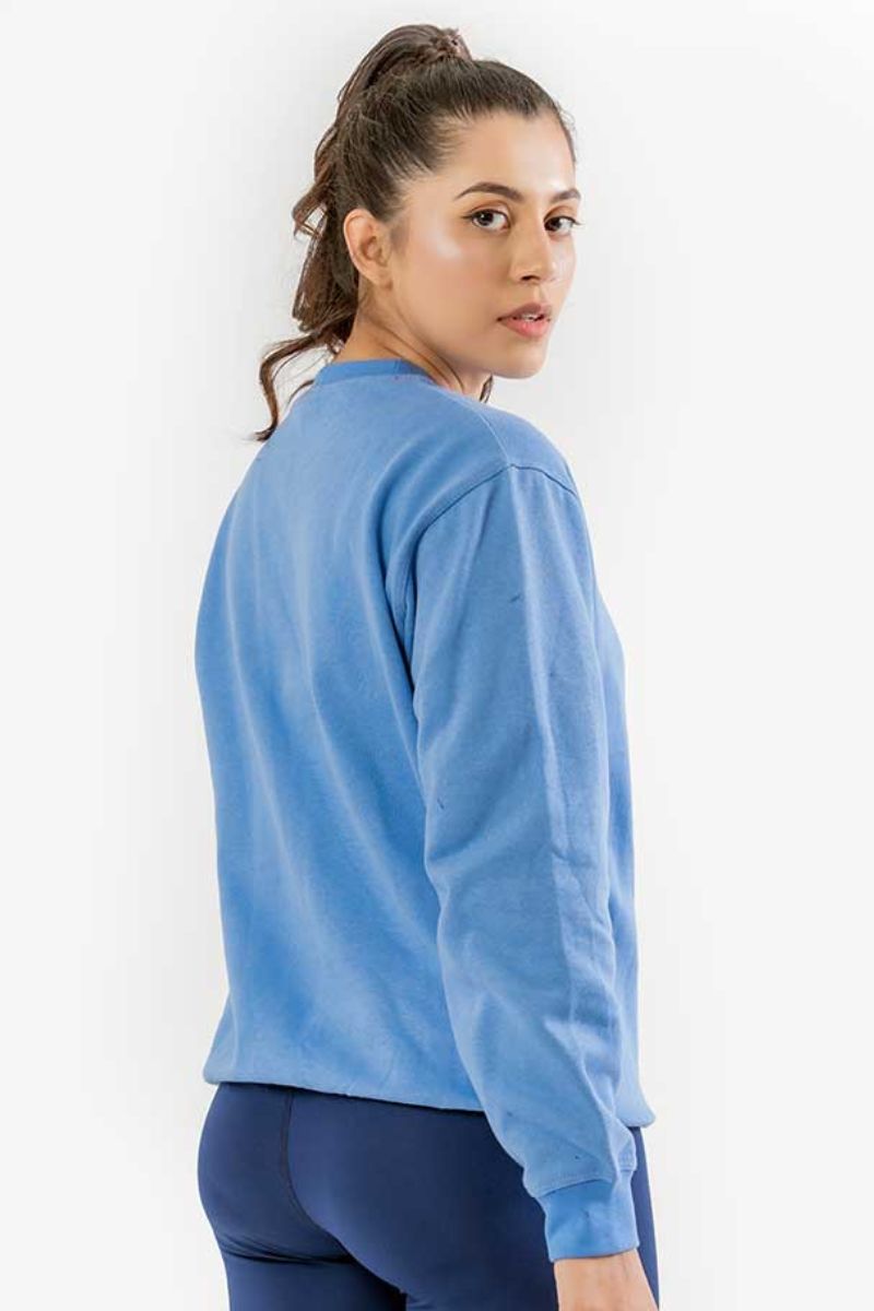 INFINITY FIT COMFORT SWEATSHIRT (BLUE) - Luna Active Fit
