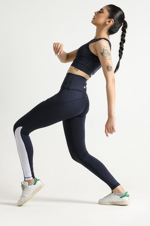 LUNA HURRICANE CONTRAST HIGH WAISTED LEGGINGS - Luna Active Fit