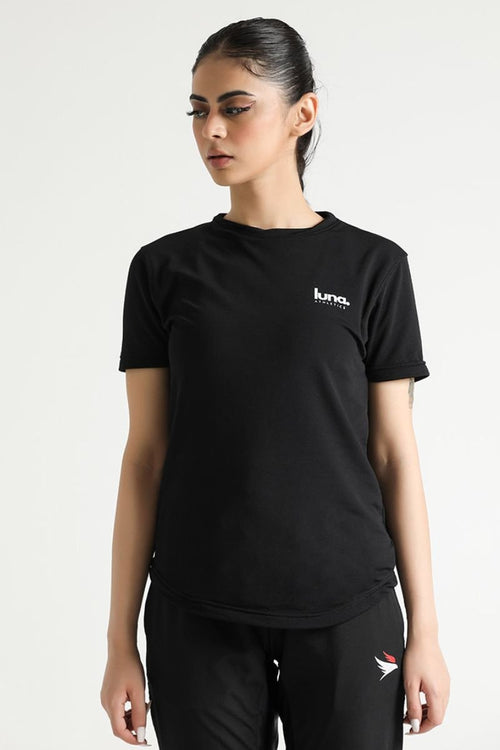 LUNA NOIR FLEX FIT SHIRT - (BLACK) - Luna Active Fit