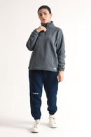 SCULPT QUARTER ZIP CLOUD JACKET - GREY - Luna Active Fit