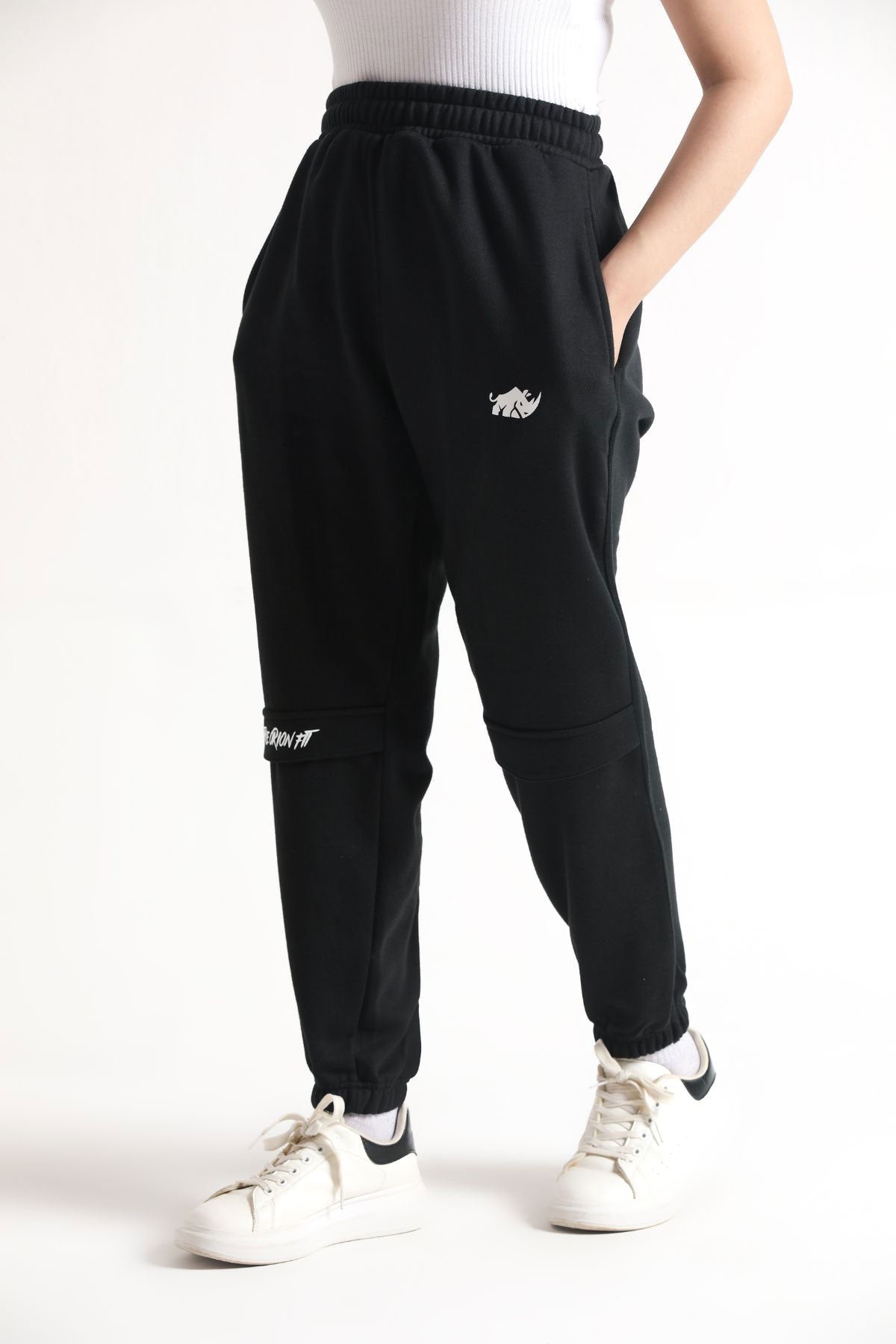 SCULPT ULTRA COMFORT CARGO TROUSERS- BLACK