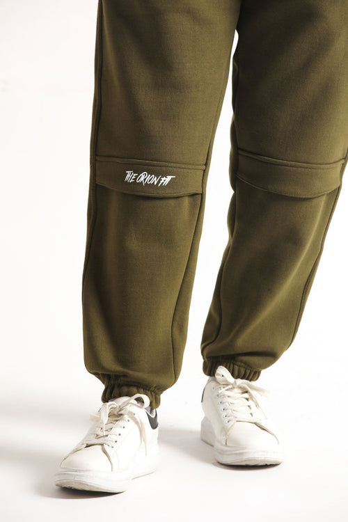 SCULPT ULTRA COMFORT CARGO TROUSERS - OLIVE GREEN - Luna Active Fit