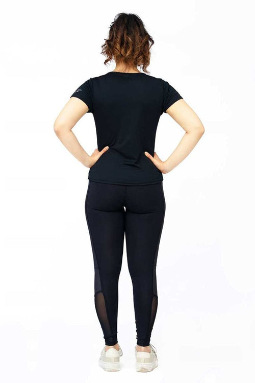 THE INFINITY BLACK SET (SHIRT+LEGGINGS) - Luna Active Fit