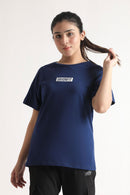 ULTRA BLUE COTTON COMFORT TEE - Luna Active Fit