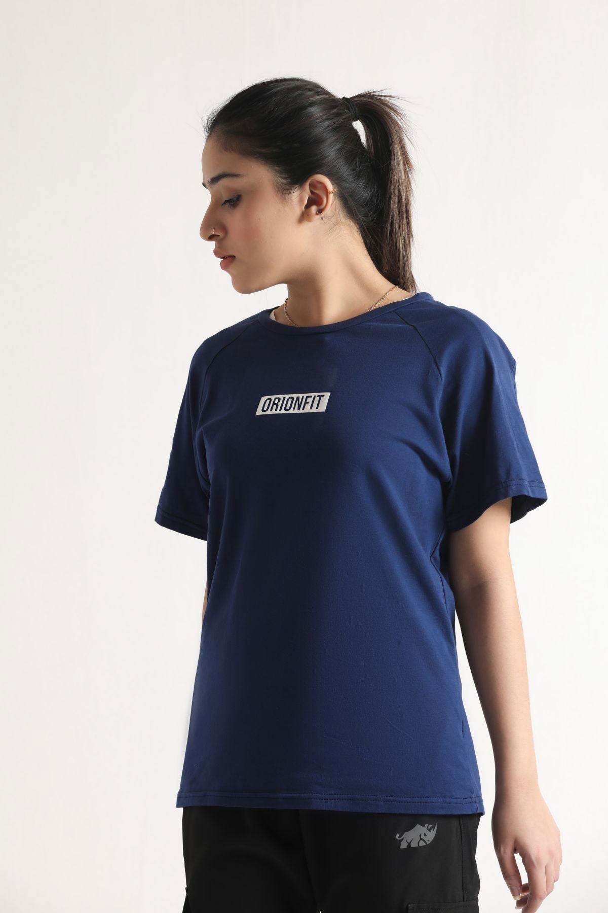 ULTRA BLUE COTTON COMFORT TEE - Luna Active Fit