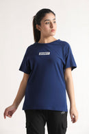 ULTRA BLUE COTTON COMFORT TEE - Luna Active Fit