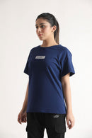 ULTRA BLUE COTTON COMFORT TEE - Luna Active Fit