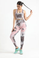 VELOCITY CLOUD WHITE GYM SET (TOP+BOTTOM) - Luna Active Fit