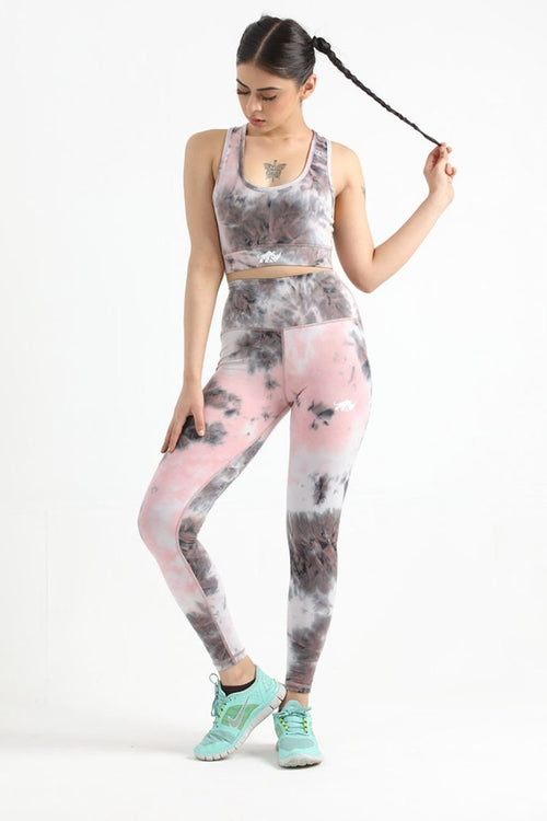 VELOCITY CLOUD WHITE GYM SET (TOP+BOTTOM) - Luna Active Fit