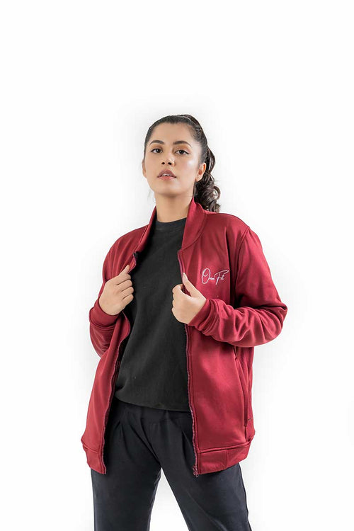 VELOCITY DRI - FIT WOMEN LOOSE FIT ZIPPER JACKET - Luna Active Fit