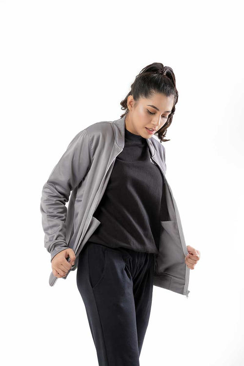 VELOCITY DRI - FIT WOMEN LOOSE FIT ZIPPER JACKET - Luna Active Fit