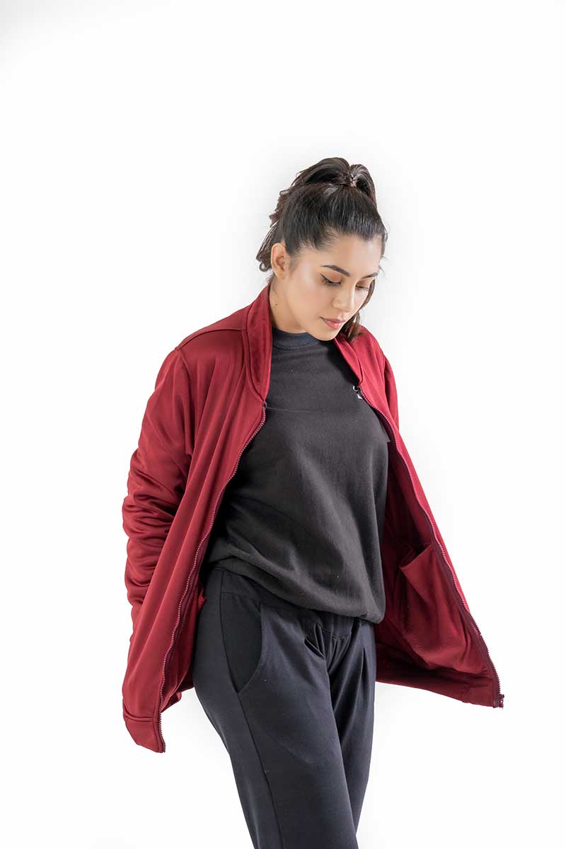 VELOCITY DRI - FIT WOMEN LOOSE FIT ZIPPER JACKET - Luna Active Fit